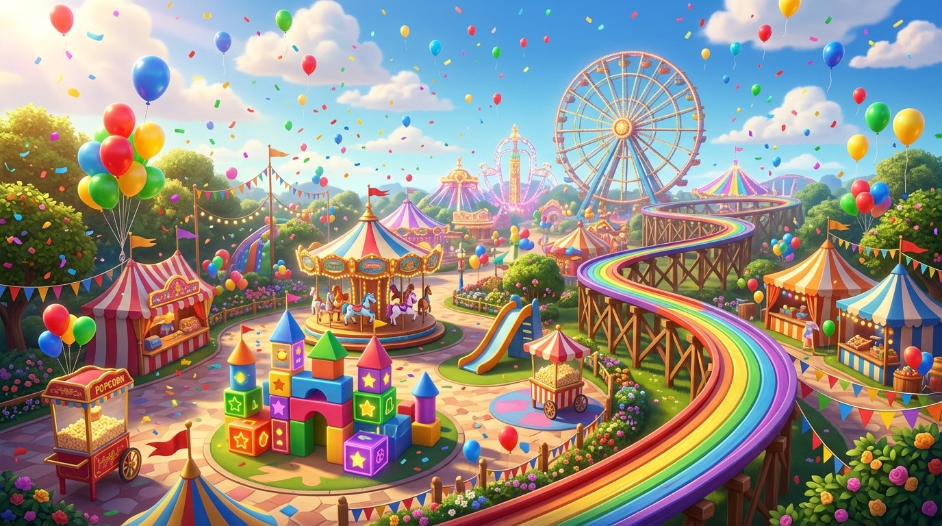 Fundo Parque de Diversões das Atividades