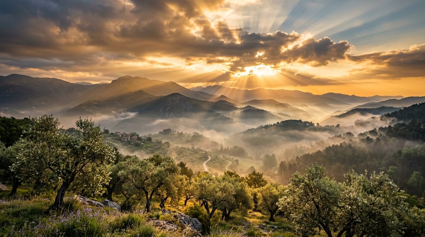 Amanhecer Divino nos Montes